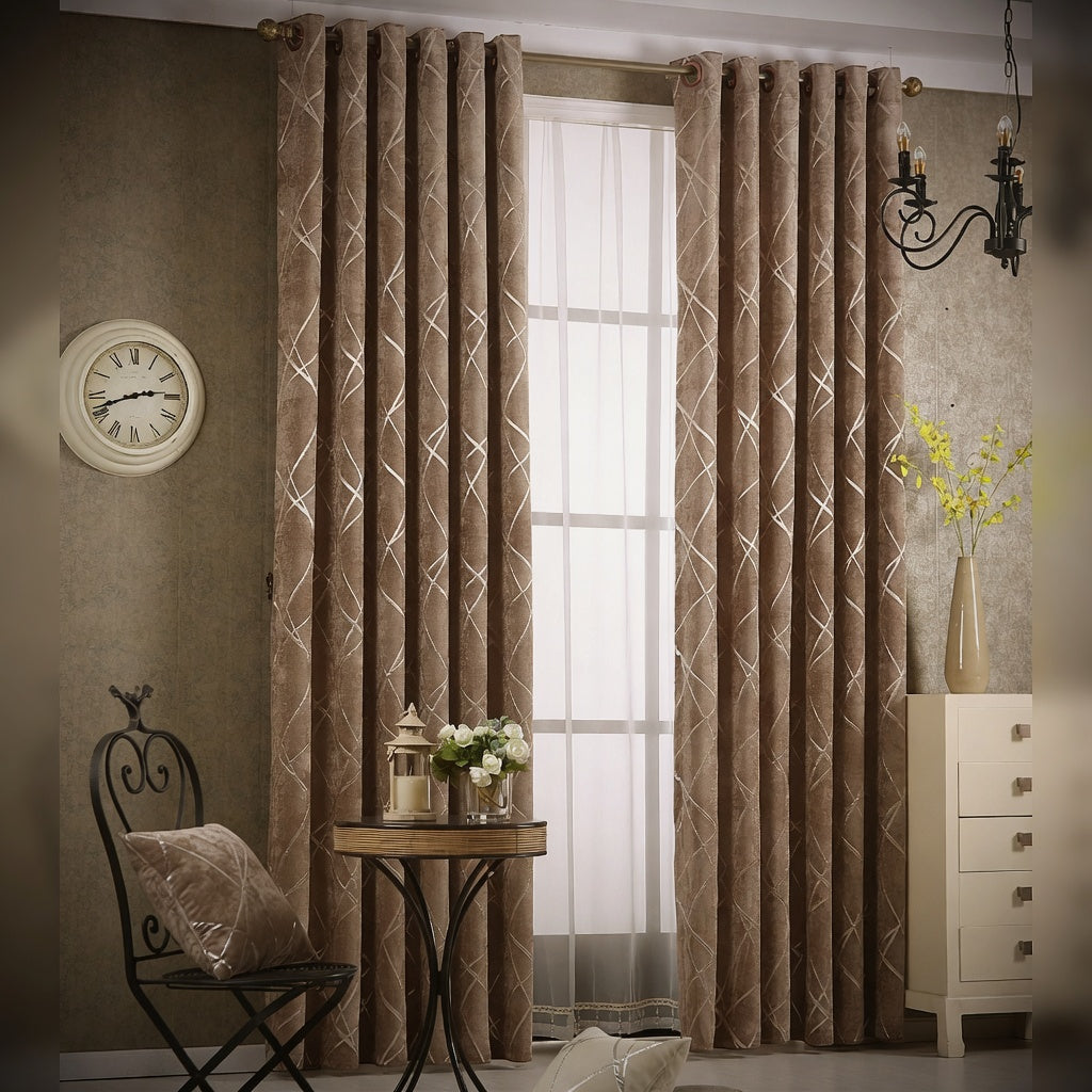 Vela Sanctuary Chenille Blackout Curtain