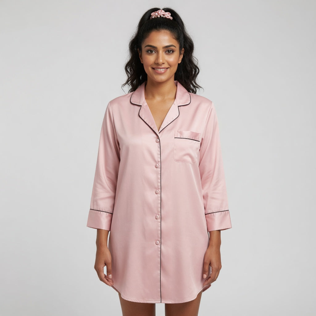 Vela Signature Silk Lounge Shirt
