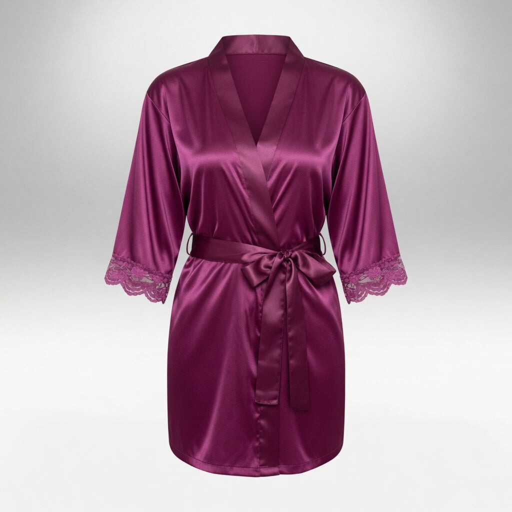 Vela Signature Silk Kimono Robe