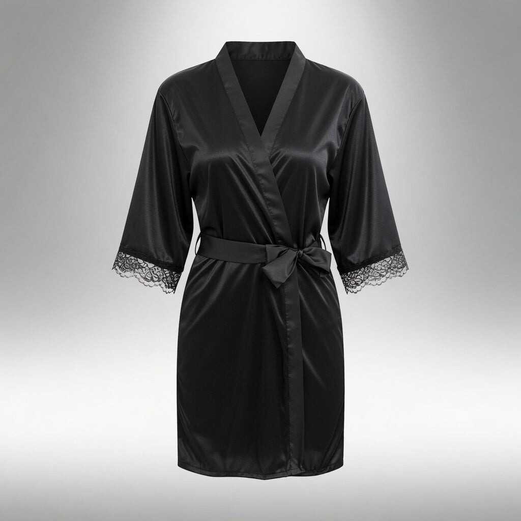 Vela Signature Silk Kimono Robe