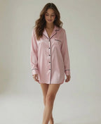 Vela Signature Silk Lounge Shirt