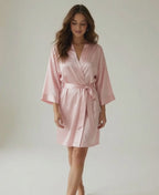 Vela Signature Silk Kimono Robe