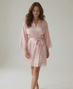 Vela Signature Silk Kimono Robe